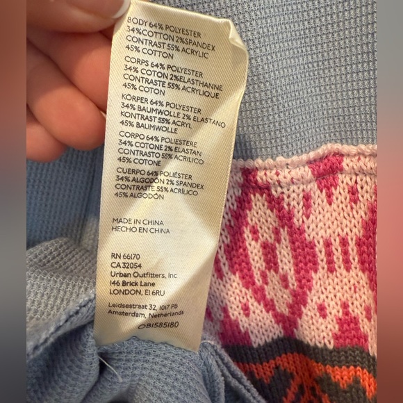 Free People We The Free All In Cuff Top Thermal Shirt thumbhole details XS - Picture 7 of 9